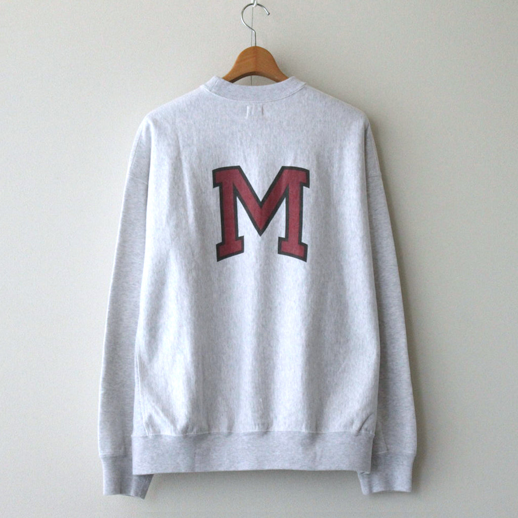 PRINT Sweat Crew-neck P/O Big #HeatherWhite×IT-M [bROOTS23F26P]