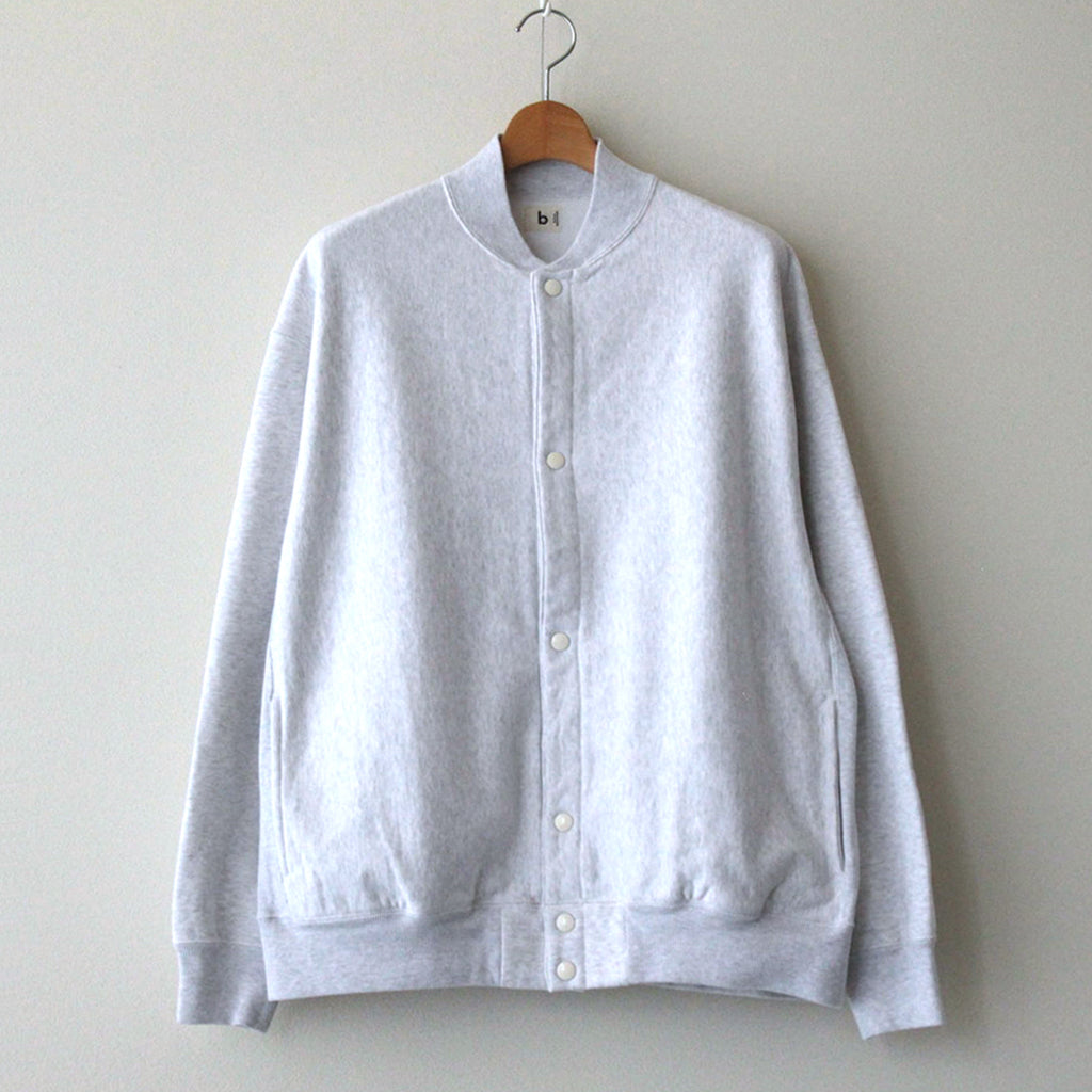 Soft&Hard Sweat Snap Cardigan #HeatherWhite [bROOTS23F25]
