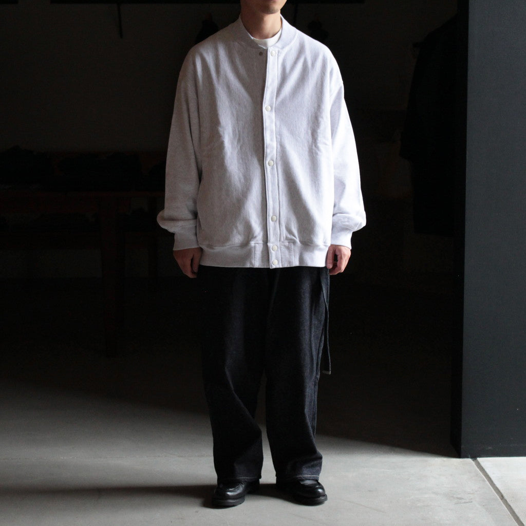 Soft&Hard Sweat Snap Cardigan #HeatherWhite [bROOTS23F25]