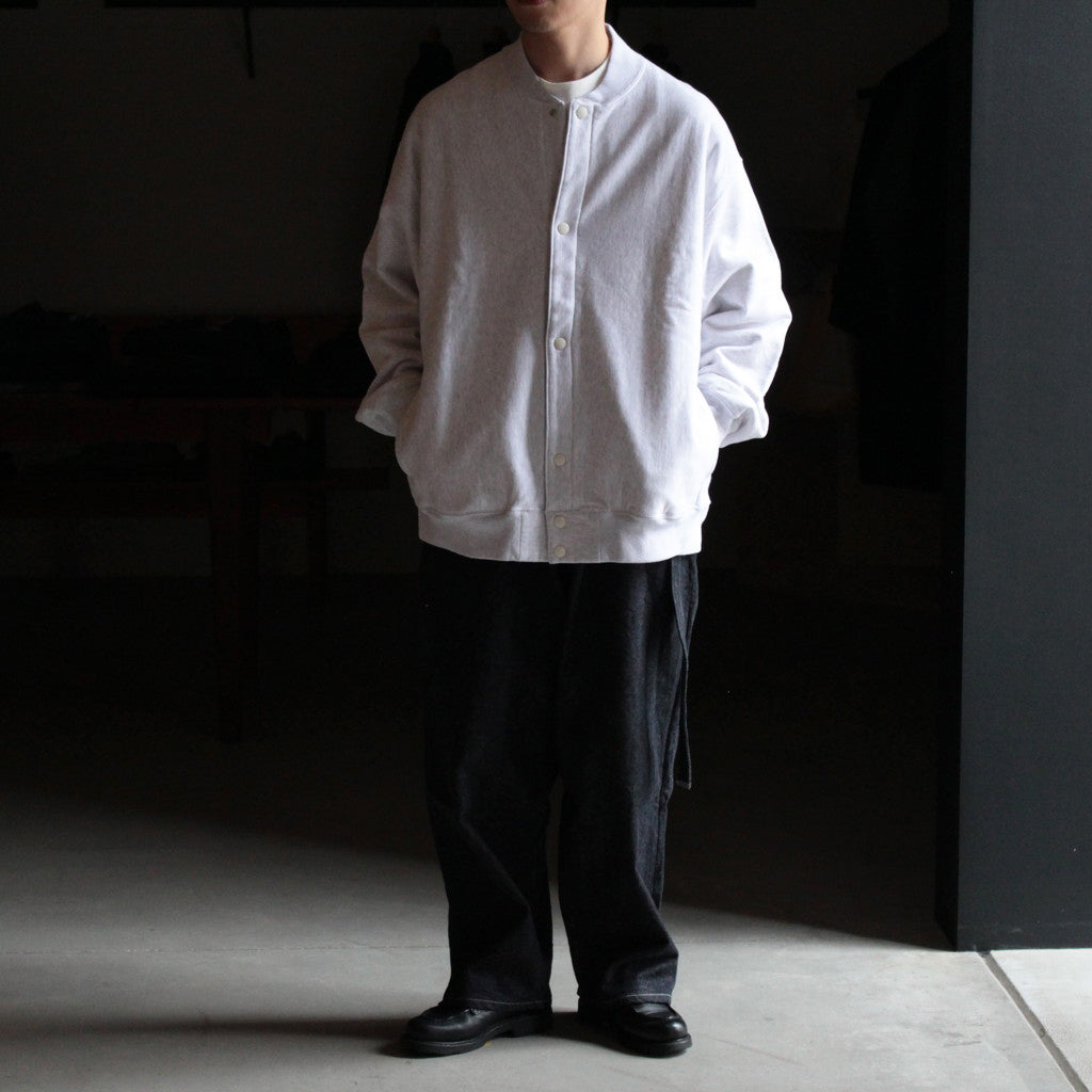 Soft&Hard Sweat Snap Cardigan #HeatherWhite [bROOTS23F25]