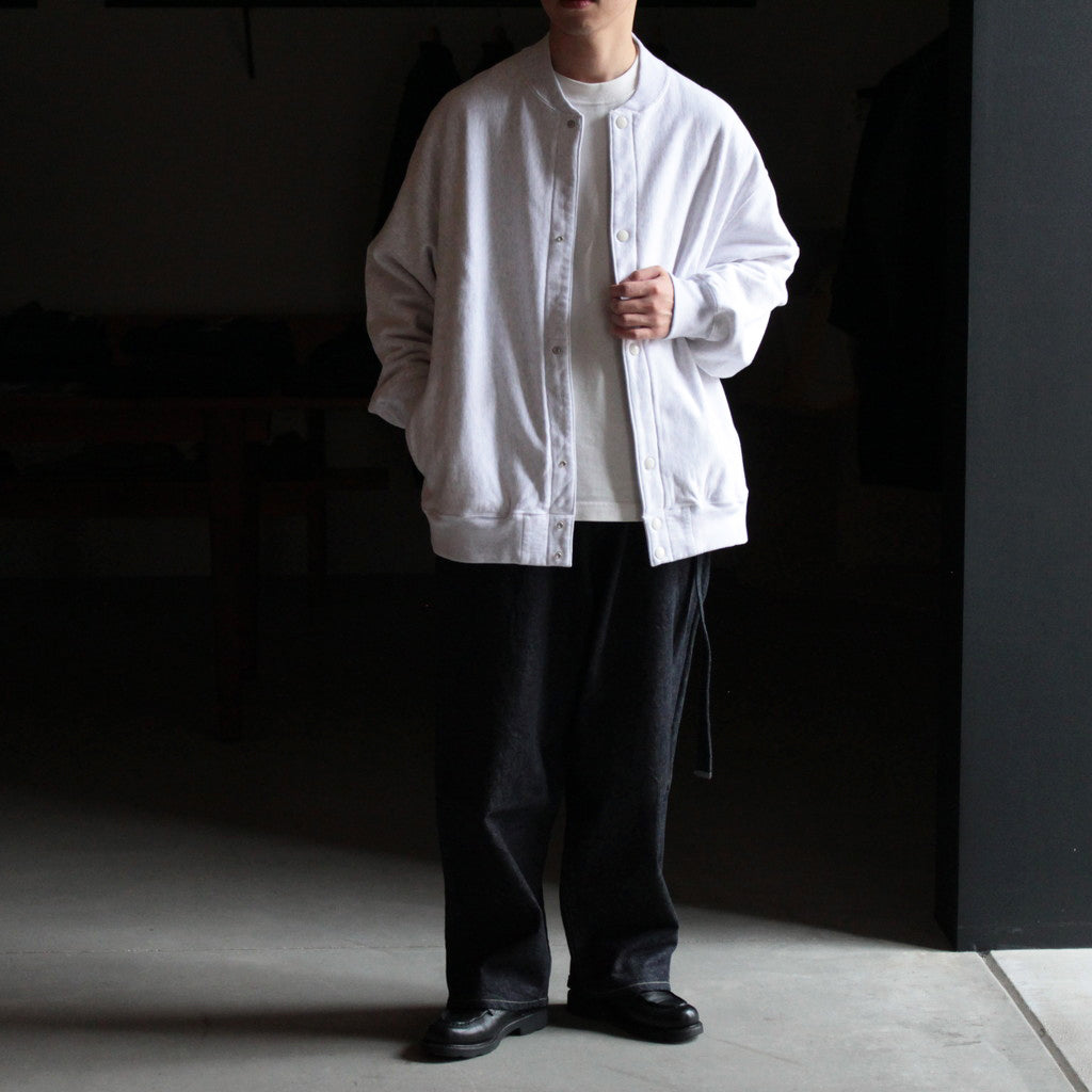 Soft&Hard Sweat Snap Cardigan #HeatherWhite [bROOTS23F25]