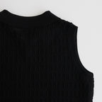 SHINE TWIST COTTON POLO SKIPPER #BLACK [BN-24SL-048]