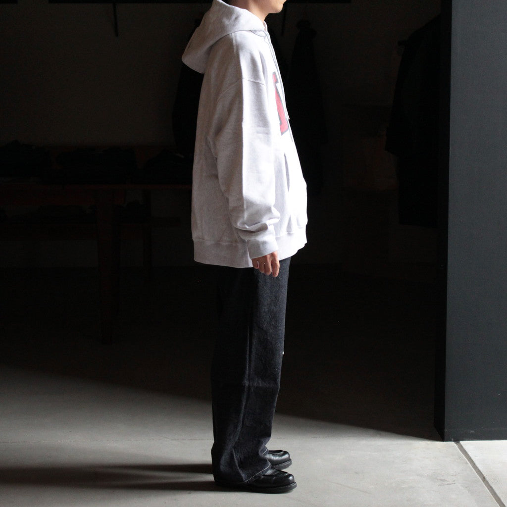 PRINT Sweat Hoodie P/O Big #HeatherWhite×IT-M [bROOTS23F27P]