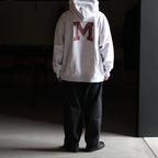 PRINT Sweat Hoodie P/O Big #HeatherWhite×IT-M [bROOTS23F27P]