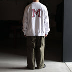 PRINT Sweat Crew-neck P/O Big #HeatherWhite×IT-M [bROOTS23F26P]