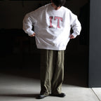 PRINT Sweat Crew-neck P/O Big #HeatherWhite×IT-M [bROOTS23F26P]
