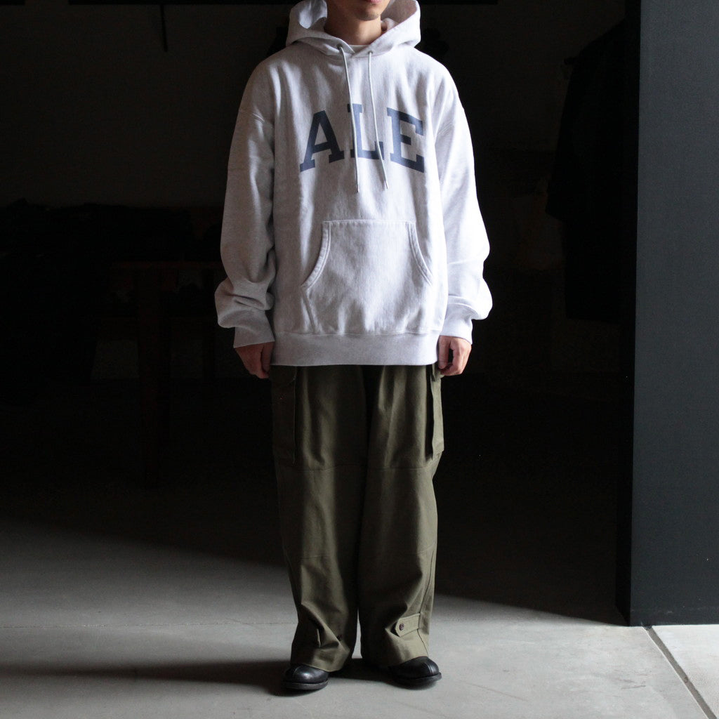 PRINT Sweat Hoodie P/O Big #HeatherWhite×ALE-Y [bROOTS23F27P]