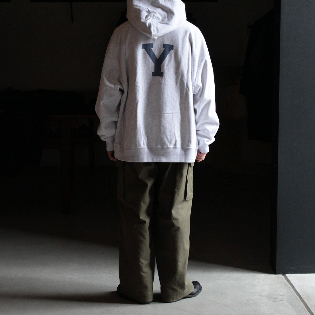 PRINT Sweat Hoodie P/O Big #HeatherWhite×ALE-Y [bROOTS23F27P]