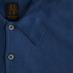 THE SEAISLAND COTTON HIGH GAUGE POLO S/S #BLUE [BN-24SM-057]