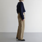 COTTON CHINO TUCK TR #KHAKI [16832 40039]