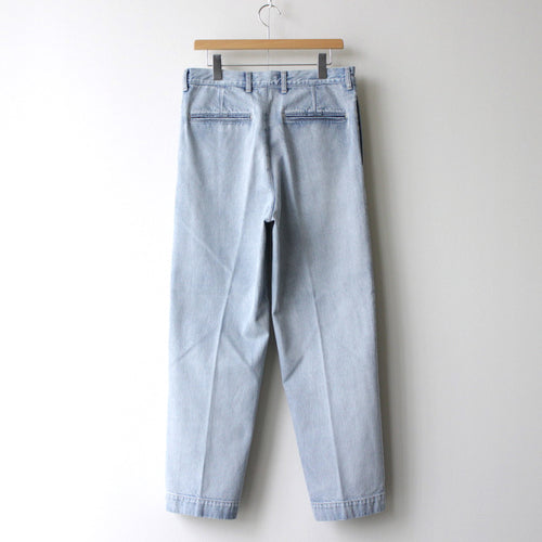 13.5oz DENIM TROUSERS FADE #ICE INDIGO [17032 40554] - Diffusion 