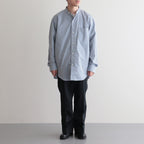 OFFICER TROUSERS WIDE #INK BLACK [PM-401]