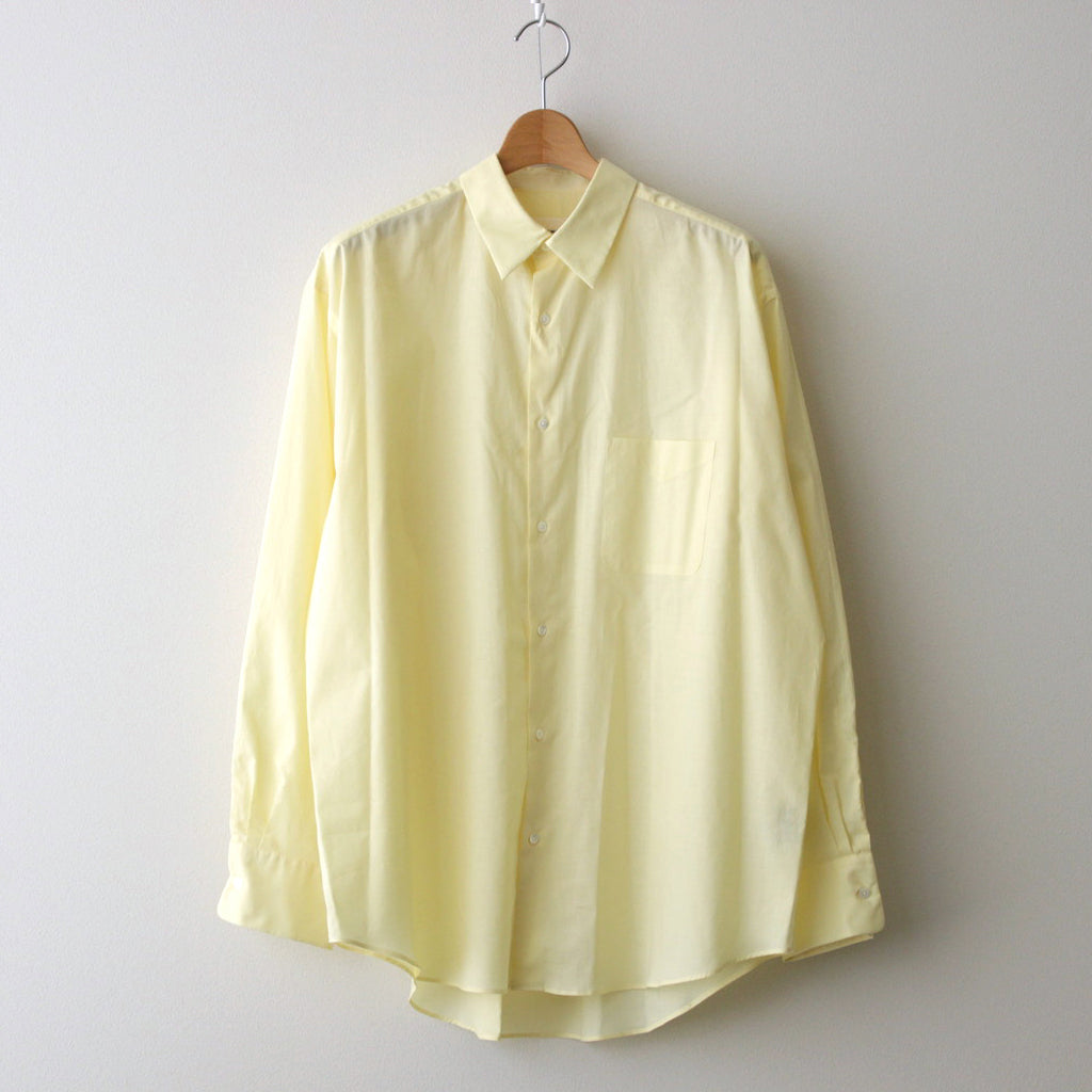 ORGANIC PERU PIMA COTTON LOAN COMFORT FIT SHIRT #YELLOW [A24A-18SH02C]