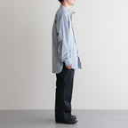 OFFICER TROUSERS WIDE #INK BLACK [PM-401]