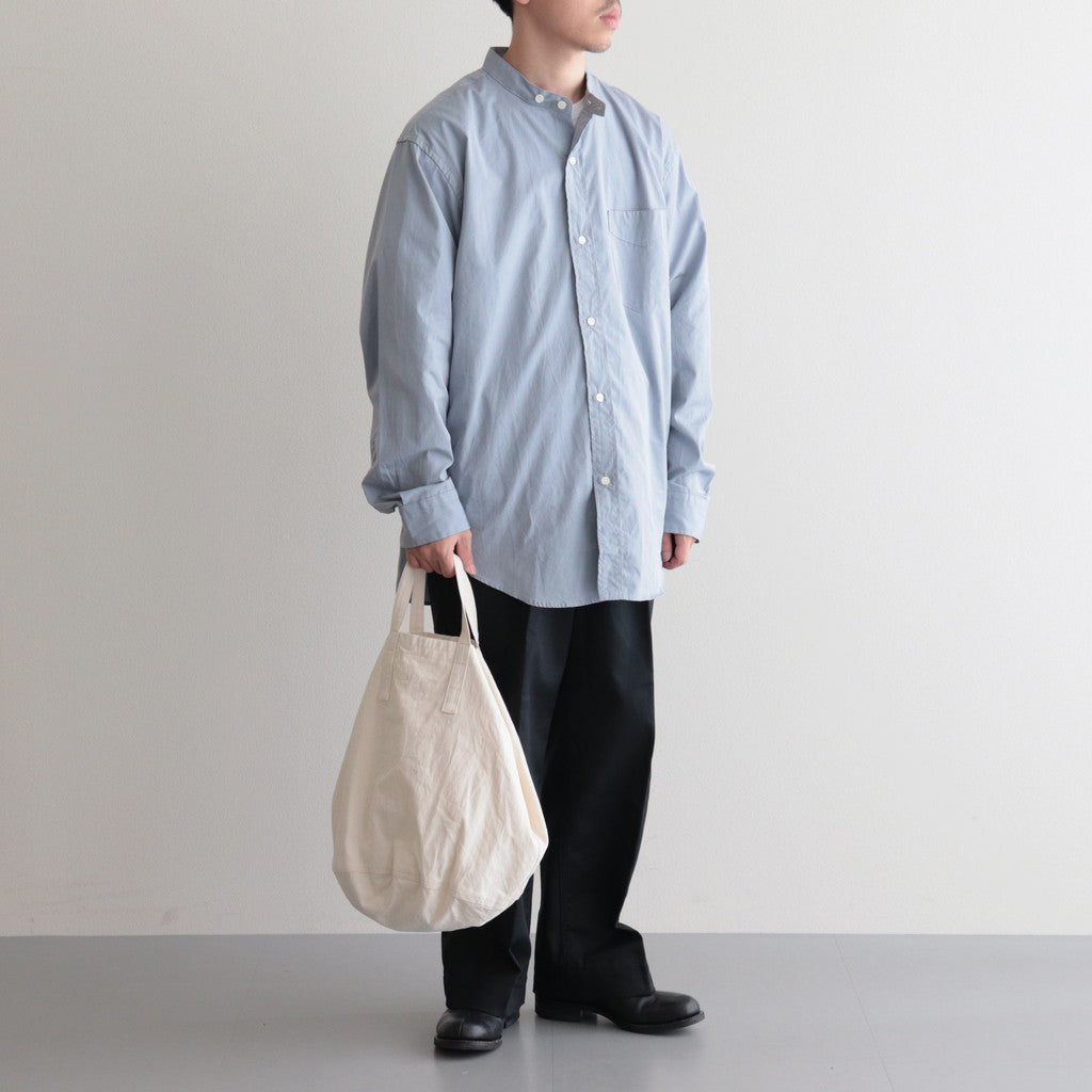 CHINO CLOTH ROUND TOTE BAG #ECRU [PMAP-AC08] _ PHIGVEL MAKERS & Co 