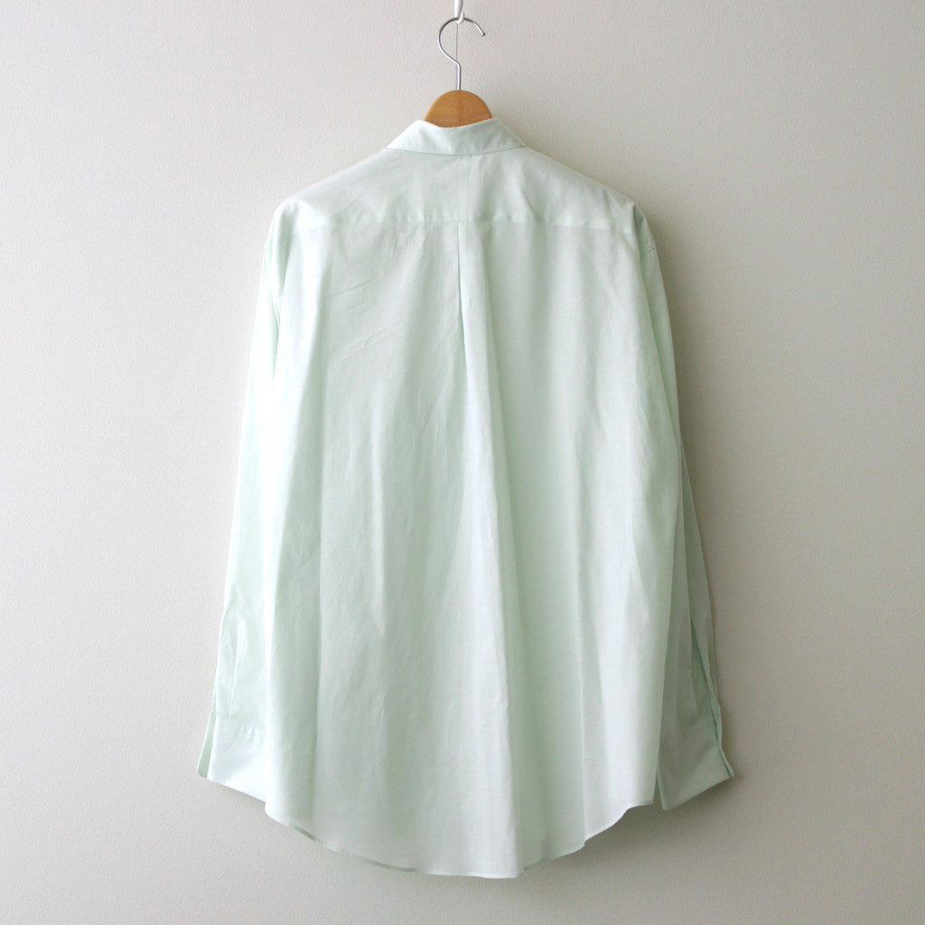 ORGANIC PERU PIMA COTTON LOAN COMFORT FIT SHIRT #GREEN [A24A