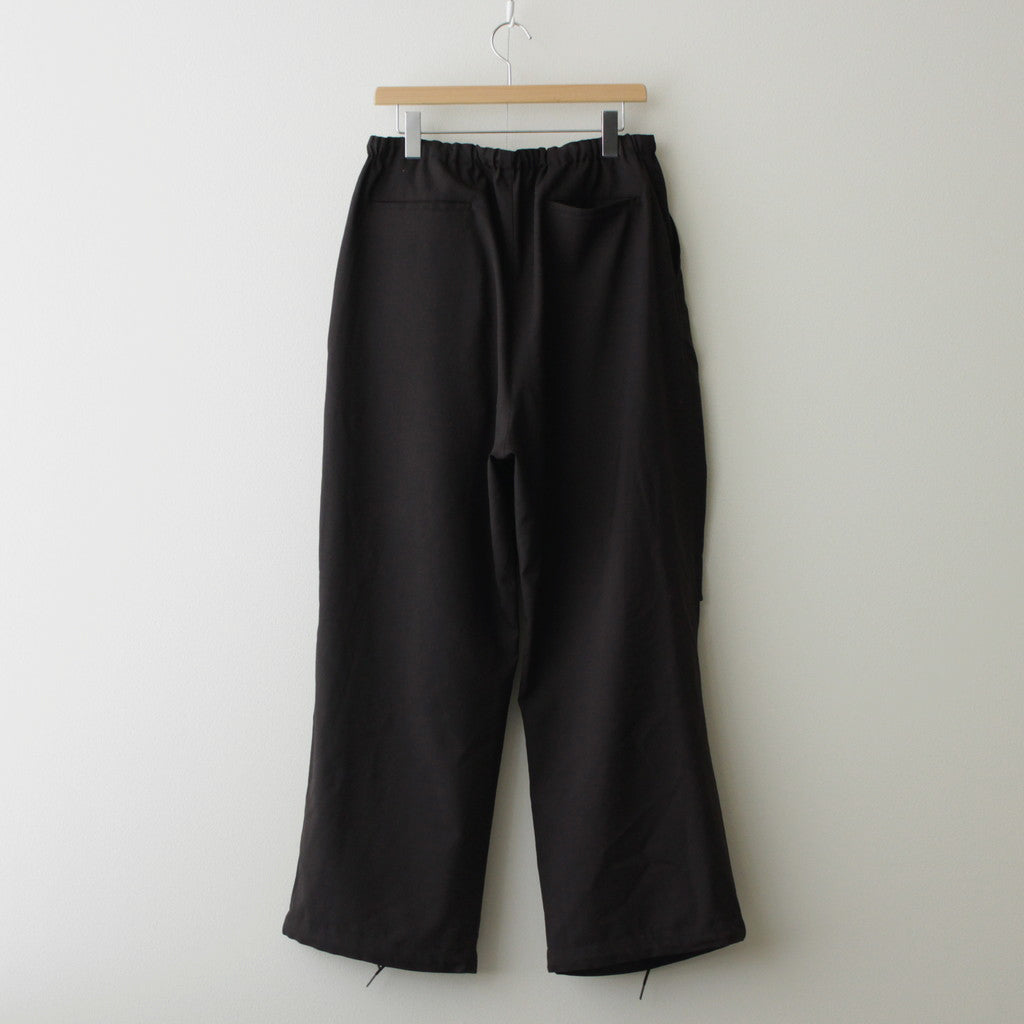 KNEE TUCK PANTS #DARK BROWN [M24A-08PT02C]