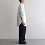 Short-sleeve Shirt #White×BK-Stripe [bROOTS24S5]