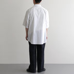 Short-sleeve Shirt #White×BK-Stripe [bROOTS24S5]