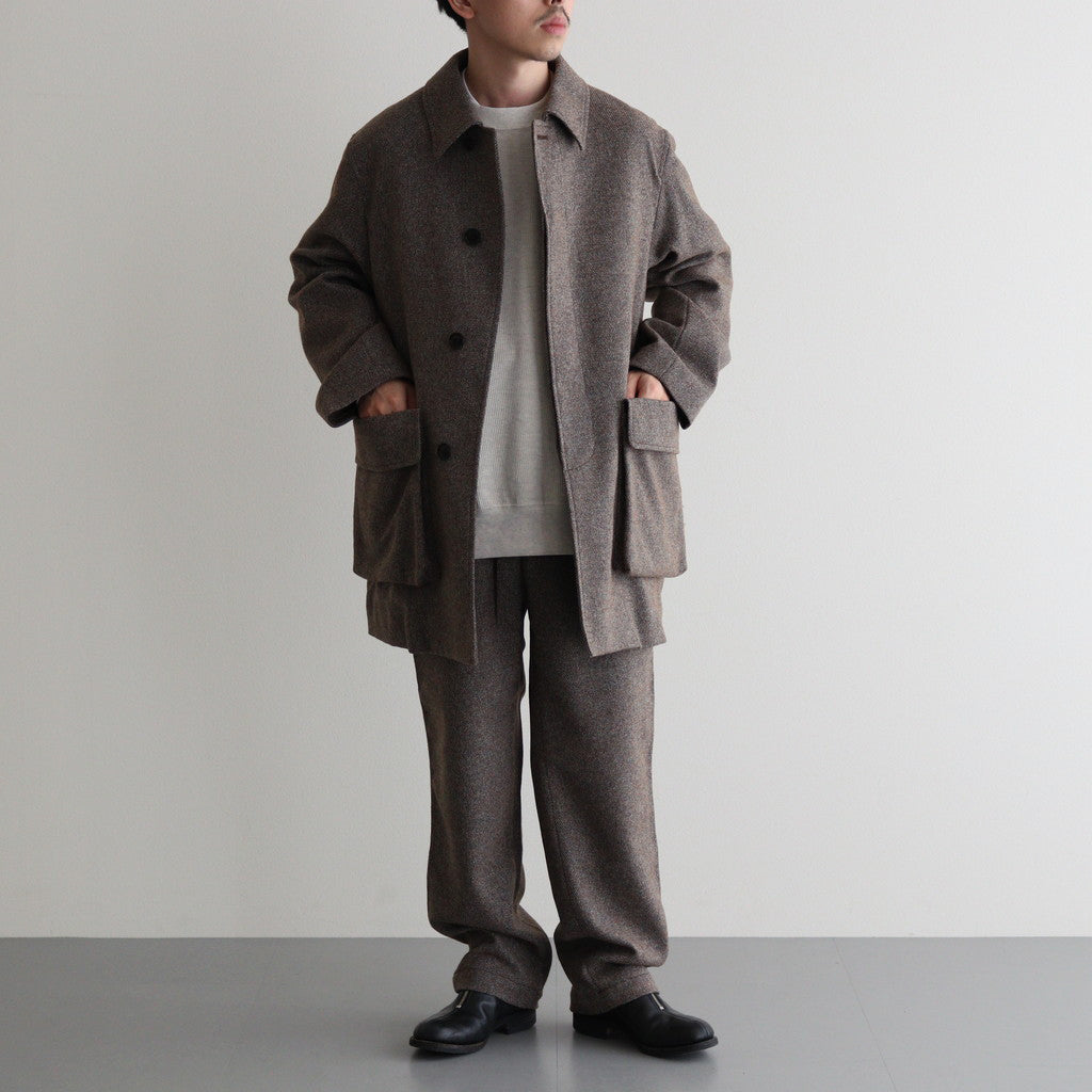 Rambling Wool Coverall Jacket #Brown [6043-2506]