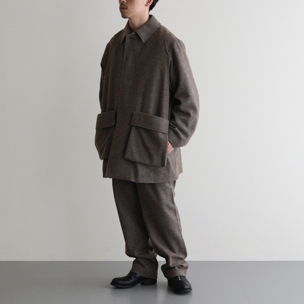 Rambling Wool Coverall Jacket #Brown [6043-2506]