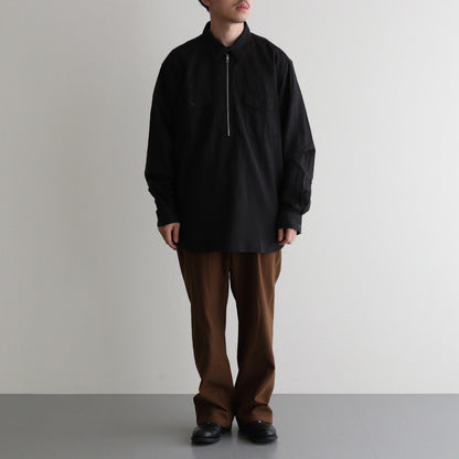 C/L HALF ZIP LS SHIRT #GRAPHITE [PMAS-LS02]