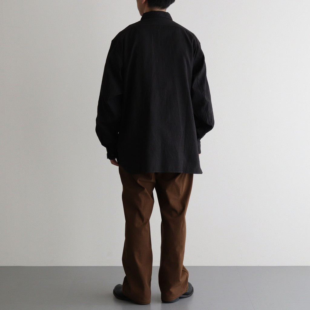 C/L HALF ZIP LS SHIRT #GRAPHITE [PMAS-LS02]