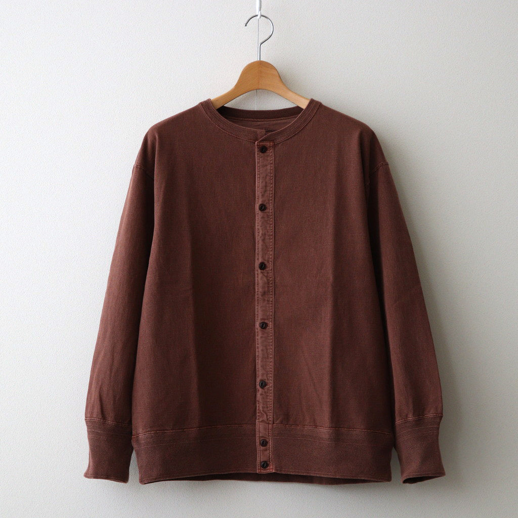 OPEN FRONT TUBE CARDY #BARK [241OJ-CT09]