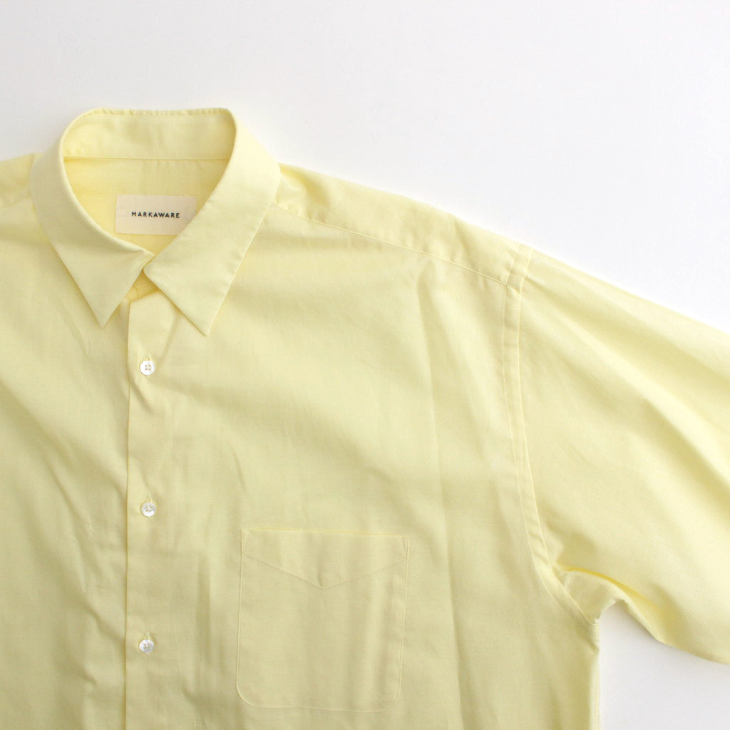 ORGANIC PERU PIMA COTTON LOAN COMFORT FIT SHIRT #YELLOW [A24A