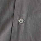 SHORT SLEEVE OPEN COLLAR SHIRT #BLACK STRIPE [SH-WLRS-005]