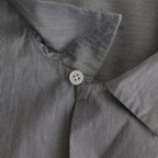 SHORT SLEEVE OPEN COLLAR SHIRT #BLACK STRIPE [SH-WLRS-005]