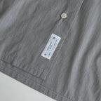 SHORT SLEEVE OPEN COLLAR SHIRT #BLACK STRIPE [SH-WLRS-005]