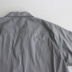 SHORT SLEEVE OPEN COLLAR SHIRT #BLACK STRIPE [SH-WLRS-005]