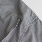 SHORT SLEEVE OPEN COLLAR SHIRT #BLACK STRIPE [SH-WLRS-005]