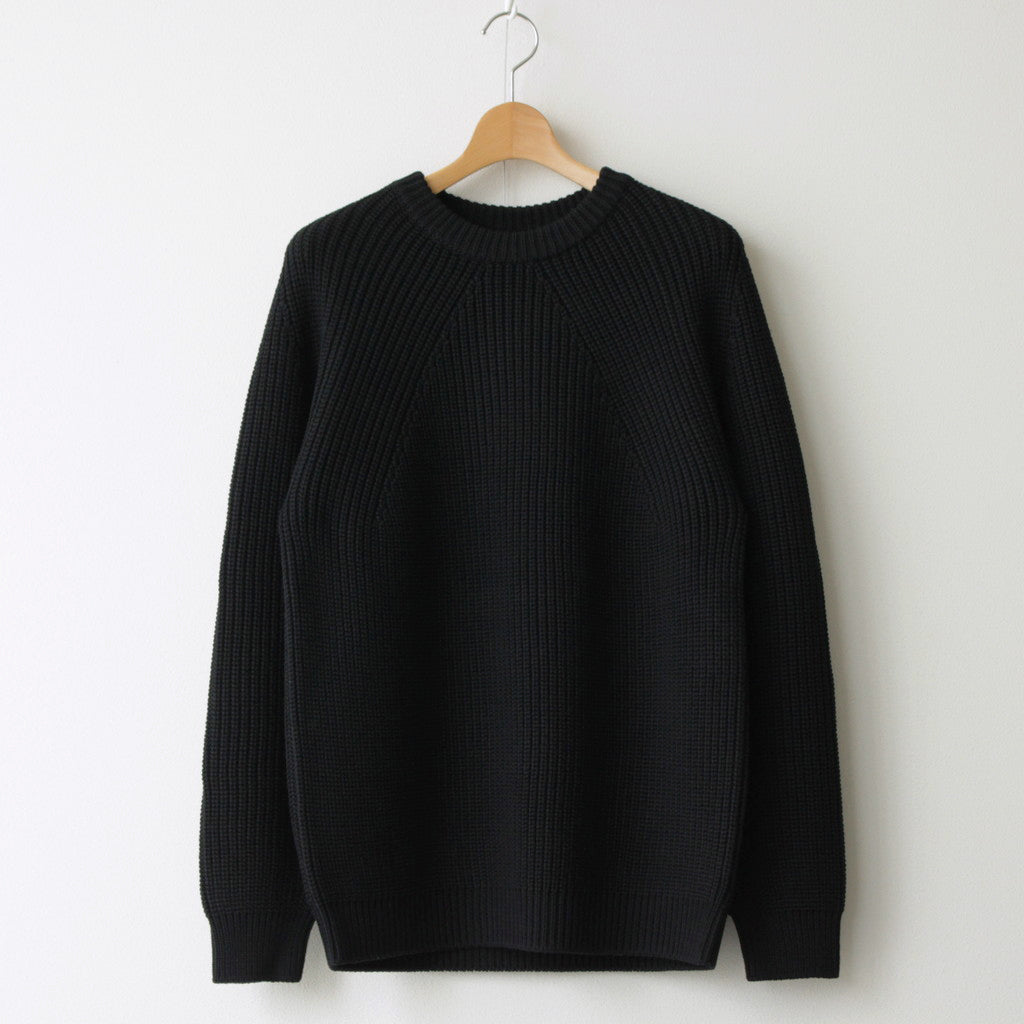 SIGNATURE CREW NECK #BLACK [BN-23FM-030]
