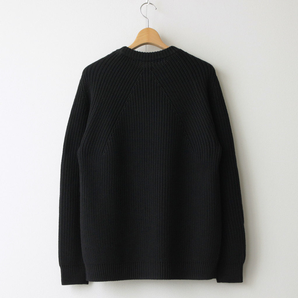 SIGNATURE CREW NECK #BLACK [BN-23FM-030]