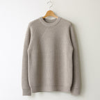 SIGNATURE CREW NECK #BEIGE [BN-23FM-030]