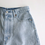 13.5oz DENIM HIGH WAIST WIDE FADE #ICE INDIGO [16841 40518]
