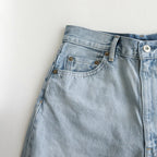 13.5oz DENIM HIGH WAIST WIDE FADE #ICE INDIGO [16841 40518]