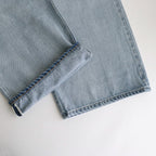 13.5oz DENIM HIGH WAIST WIDE FADE #ICE INDIGO [16841 40518]