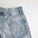 13.5oz DENIM HIGH WAIST WIDE FADE #ICE INDIGO [16841 40518]