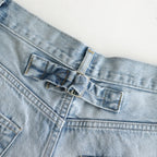 13.5oz DENIM HIGH WAIST WIDE FADE #ICE INDIGO [16841 40518]