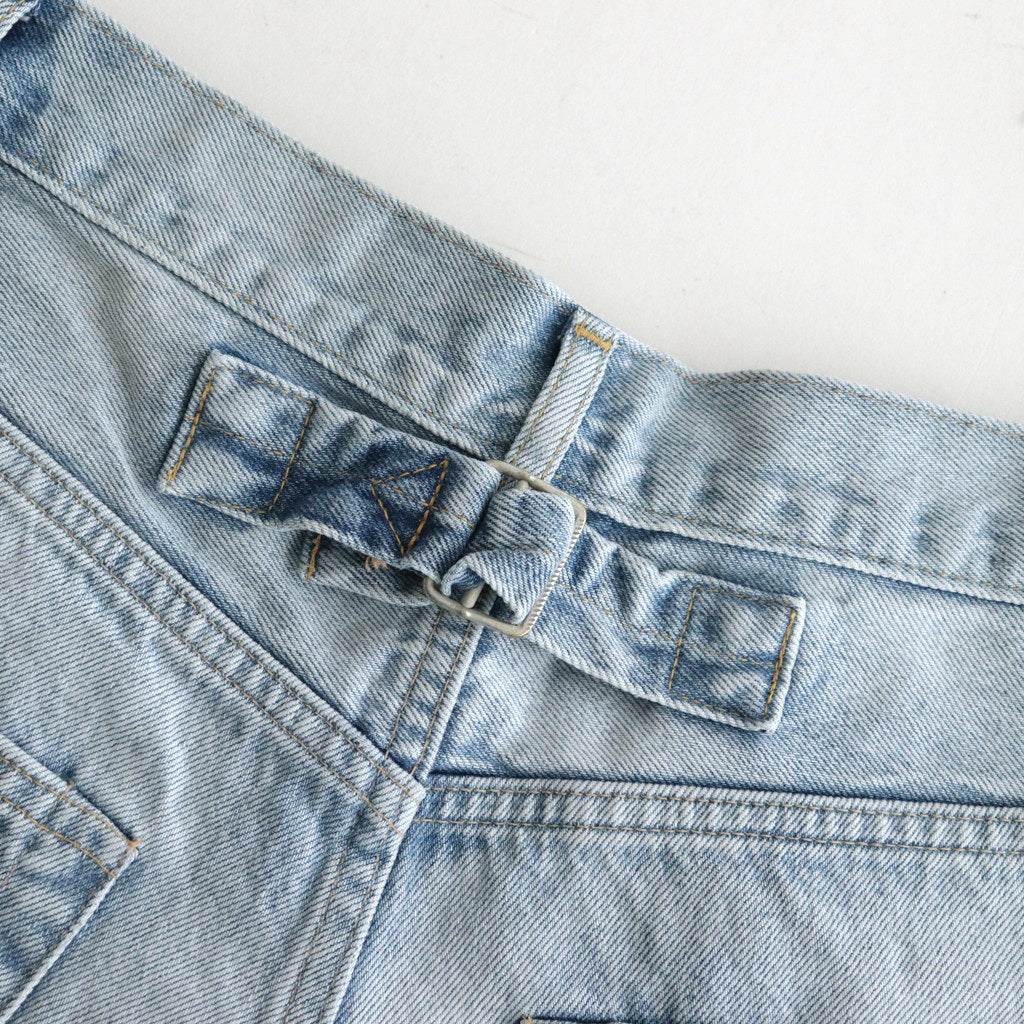 13.5oz DENIM HIGH WAIST WIDE FADE #ICE INDIGO [16841 40518]