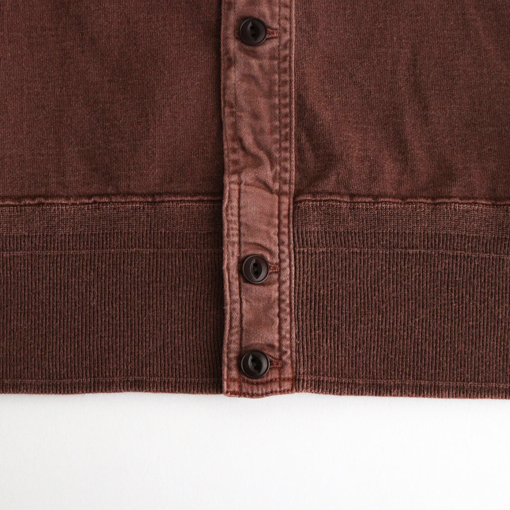 OPEN FRONT TUBE CARDY #BARK [241OJ-CT09]