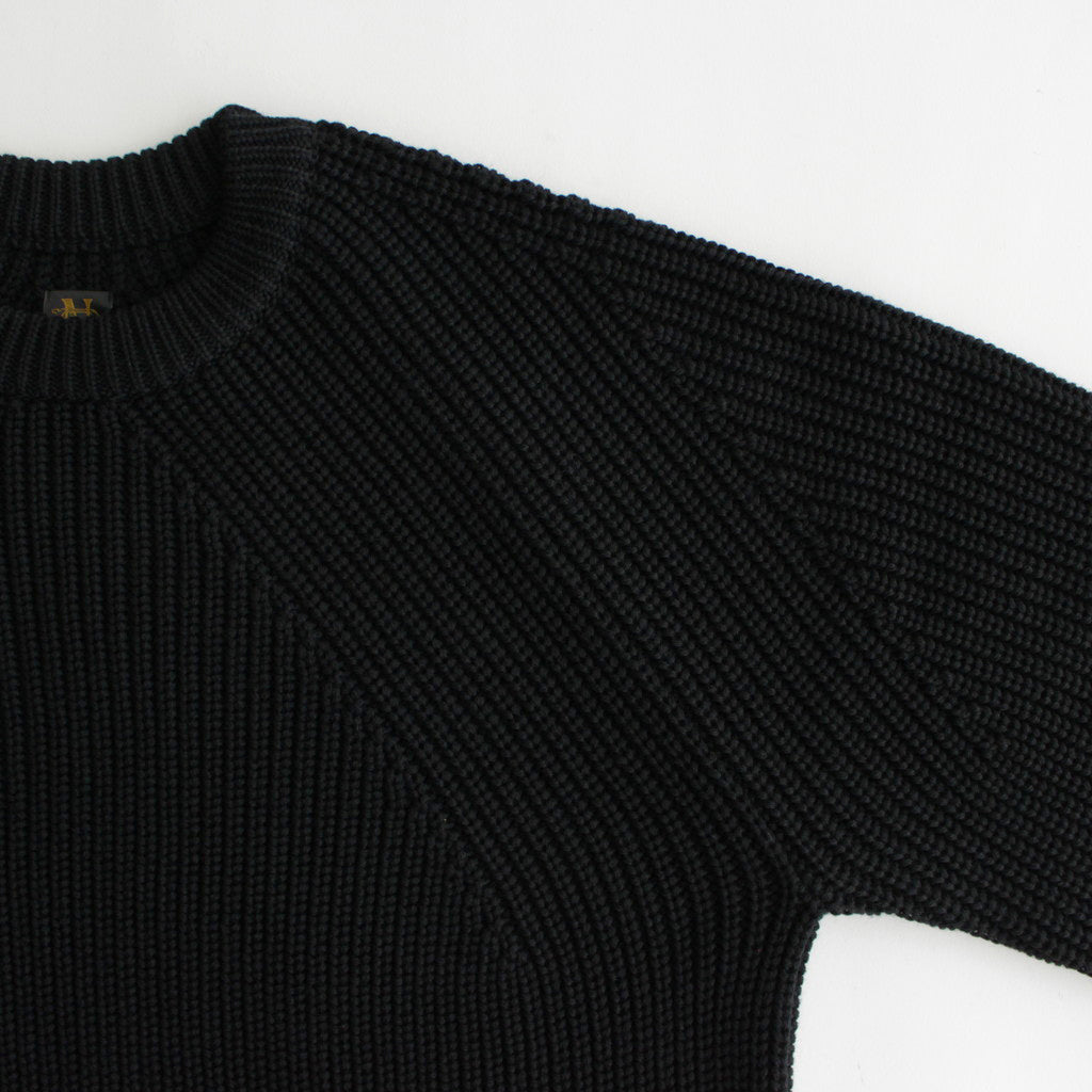 SIGNATURE CREW NECK #BLACK [BN-23FM-030]