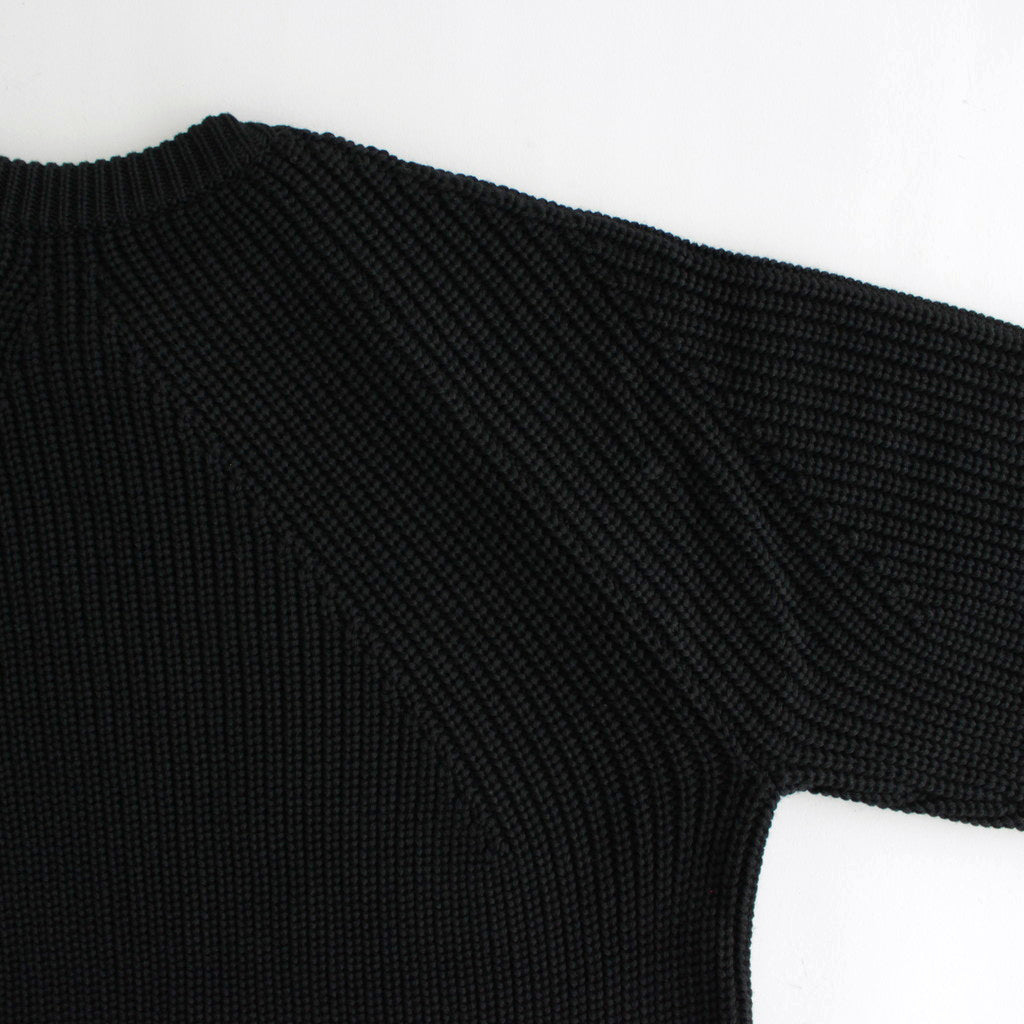 SIGNATURE CREW NECK #BLACK [BN-23FM-030]