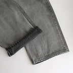 13.5oz DENIM HIGH WAIST WIDE FADE #ICE BLACK [16841 40518]