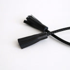 LEATHER STRING BELT #BLACK [241OJ-AC05]
