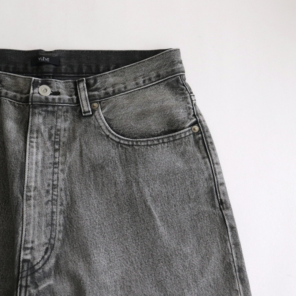 13.5oz DENIM BAGGY FADE #ICE BLACK [17041 40545] – Diffusion