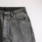 13.5oz DENIM BAGGY FADE #ICE BLACK [16841 40545]